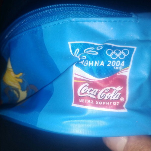 Vintage Coca-Cola Promotional Bag Athens 2004 used