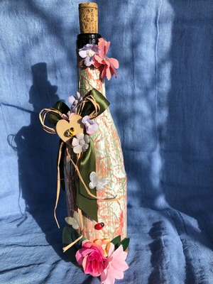 Handmade Easter bottle new, home decoration