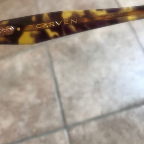 Carven tortoise sunglasses used, with case