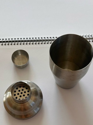 Stainless Steel Cocktail Shaker classic bar mixer set like new