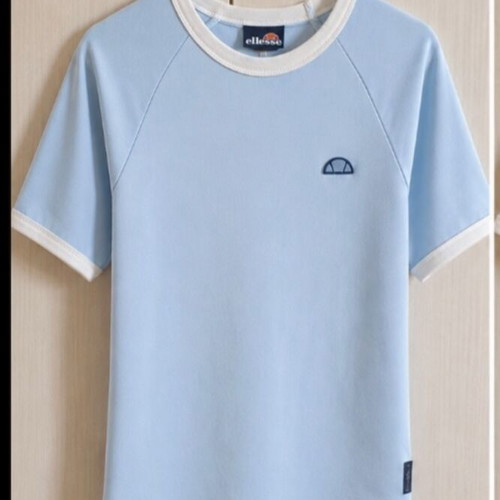 Ellesse women's t-shirt new, blue with white trim, size S