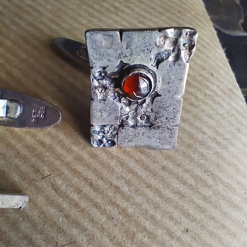 Vintage silver 925 cufflinks used with semi-precious stones