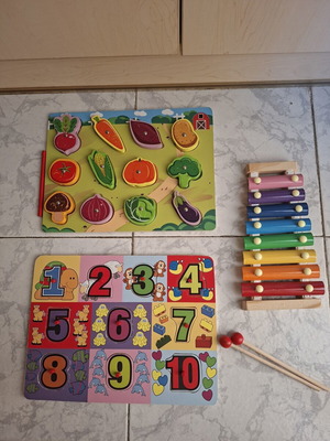 Wooden educational toys like new