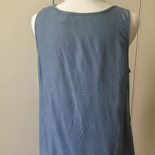 Sleeveless denim blouse M/L, soft and comfortable