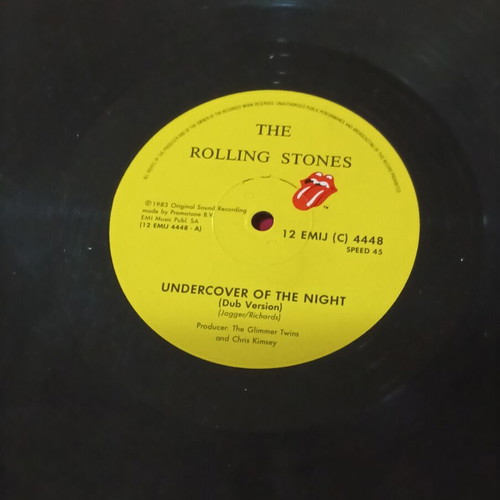 Rolling Stones Undercover of the Night vinyl record used, rock