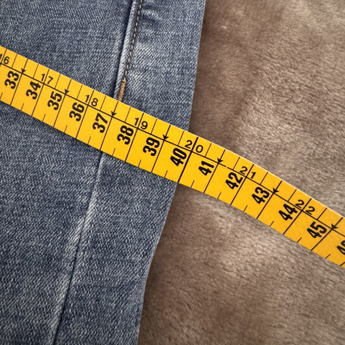 High Waist Denim Jeans, light wash, cropped, straight leg
