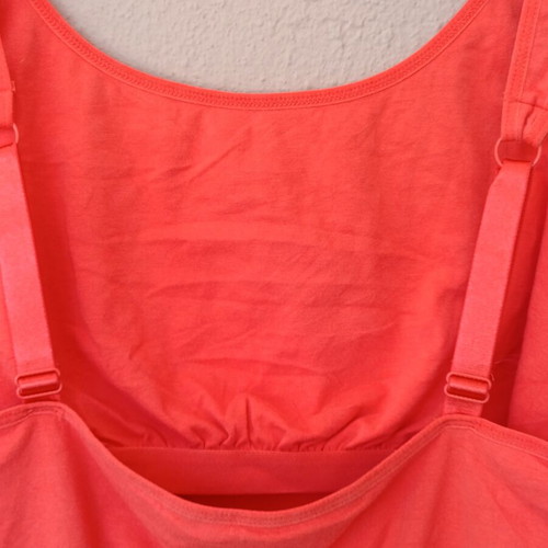 Coldwater Creek women's tank top new, coral color with built-in bra