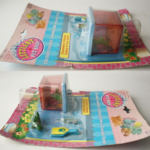 Littlest Petshop Colour Change Chameleon Cactus Cove Kenner new, sealed
