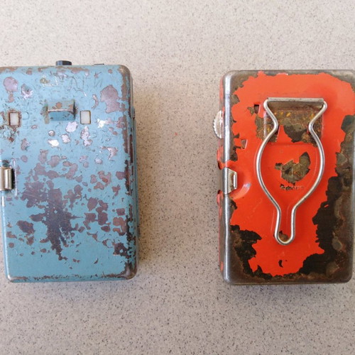 Flat flashlights set of two