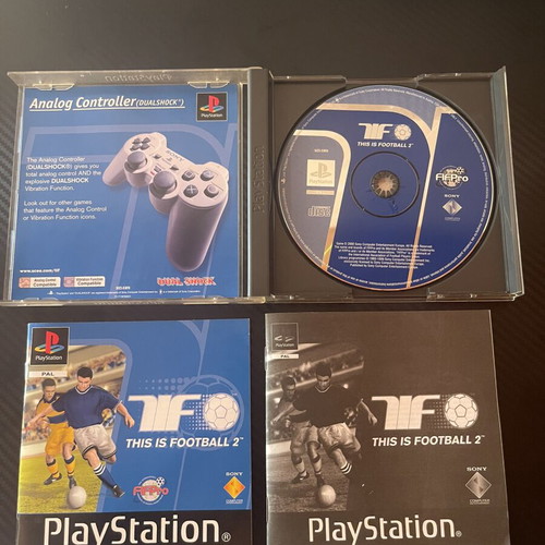 This Is Football 2 PlayStation 1 PS1 game, English PAL with Greek menu