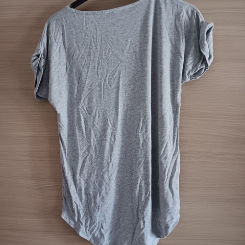 Women's short-sleeve blouse gray used, sizes S and M