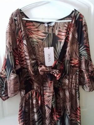 Xxlove maxi dress new with ruffles and elastic waist