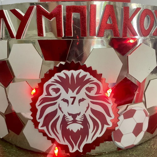 Χάρτινη τούρτα με προσαρμοσμένο αθλητικό θέμα και 24 κομμάτια