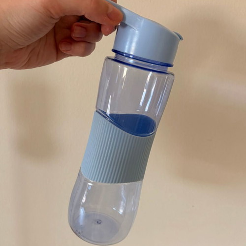 Reusable Plastic Water Bottle used