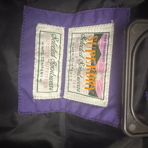 Superdry purple puffer jacket like new