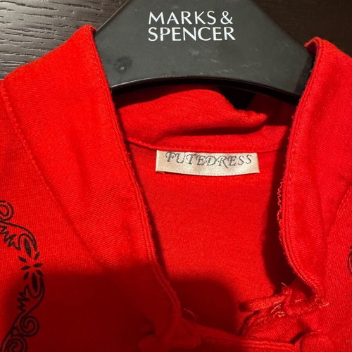 Vintage Chinese style dress FuteDress s/m like new, red