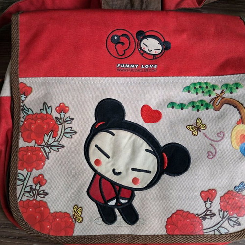 Pucca Funny Love Messenger Bag new, 00s retro style