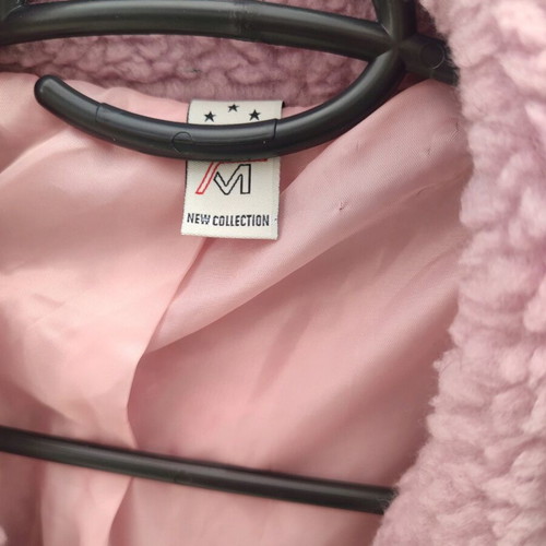 Teddy coat unused, one size, pink