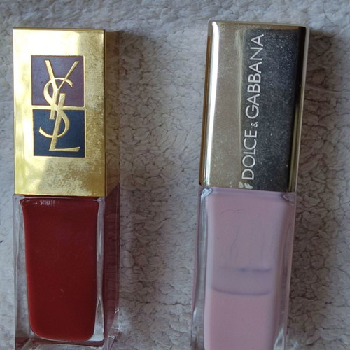 Nail polish used, set of 4, YSL, D&G, Michael Kors