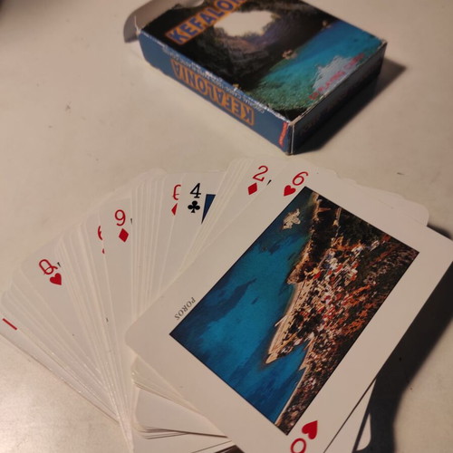 Kefalonia playing cards like new, commemorative collection