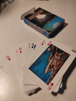 Kefalonia playing cards like new, commemorative collection