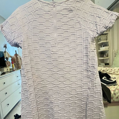 Lilac dress Benetton like new, comfortable A-line style, short sleeves