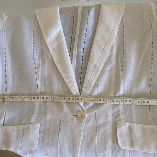 Linen jacket used, white, size S