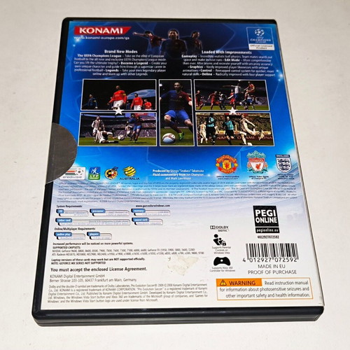 Pro Evolution Soccer 2009 PC new, sealed