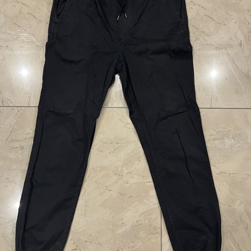 H&M black cargo pants used, size S/M