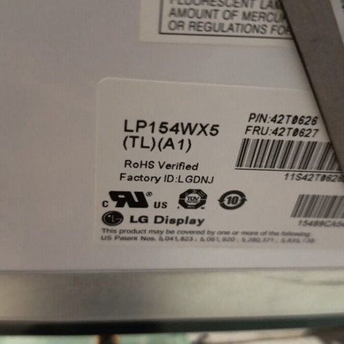 Lenovo LP154WX5 laptop screen used, 15.4 inches, glossy