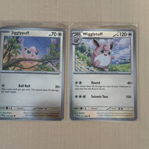 Pokemon Jigglypuff and Wigglytuff cards from Phantasmal Flames