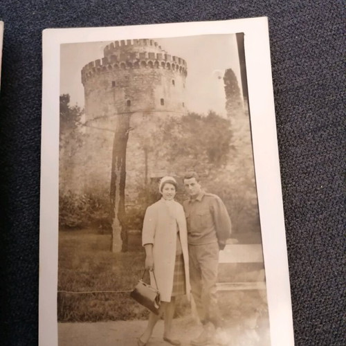 Photographs used with White Tower of Thessaloniki background, set of 2