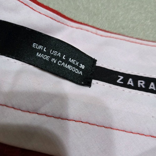 Zara pants red autumn/winter size large like new