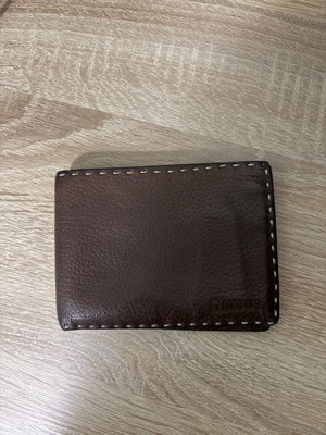 Thiros brown leather wallet like new