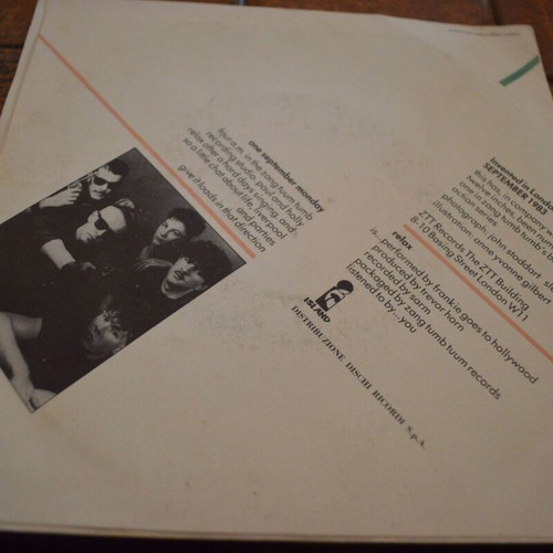 Frankie Goes To Hollywood Relax 7'' Single 45 RPM Used