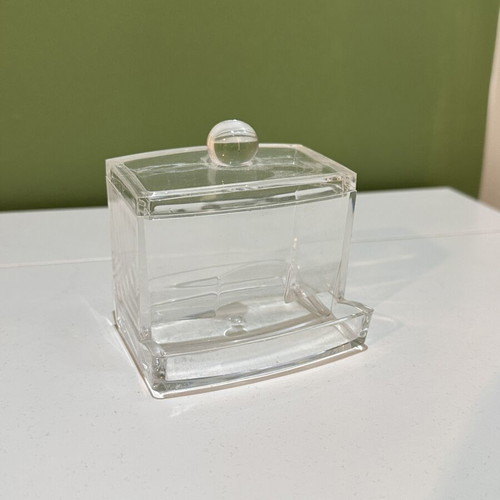 Transparent acrylic storage box with lid