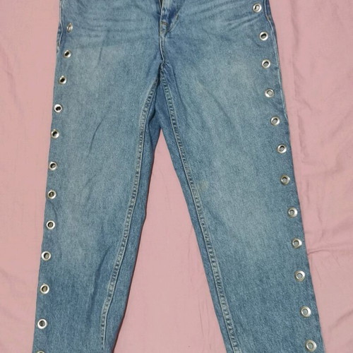 New Look jeans with side studs like new, blue