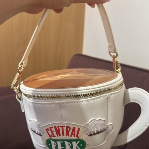 Friends Loungefly Crossbody Bag Cup Shape with Coffee like new