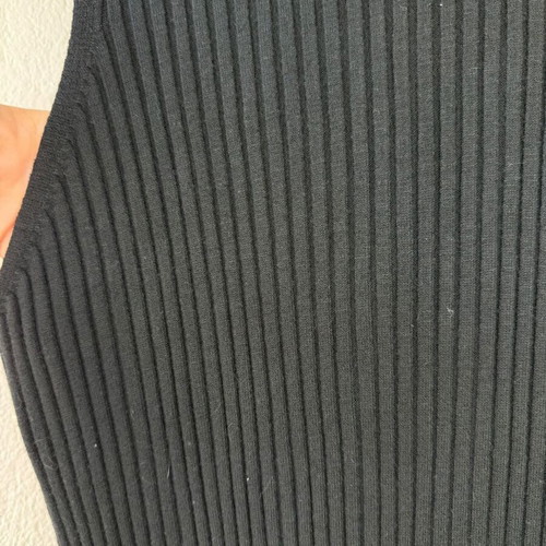 Ribbed long sleeveless dress black, like new, size S/M