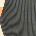 Ribbed long sleeveless dress black, like new, size S/M
