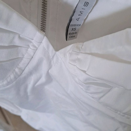 Cropped blouse like new, white, size XS-S