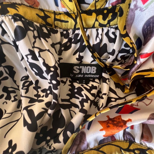 S'NOB silk dress like new, multicolor, size M
