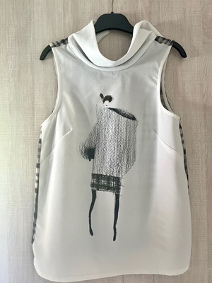 Zara top used, size S, multicolored