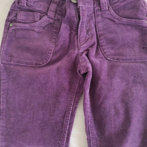 A Girl's World corduroy kids' pants No 10, purple
