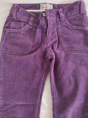 A Girl's World corduroy kids' pants No 10, purple