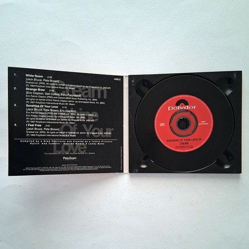 Cream Sunshine Of Your Love CD used, rock