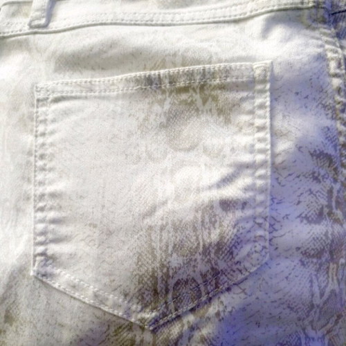 Elastic pants with snake print size M like new