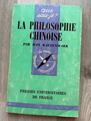 La Philosophie Chinoise by Max Kaltenmark used, French language book