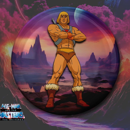He-Man and the Masters of the Universe pin set new, 7 pieces, 3 cm