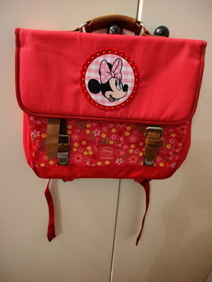 Samsonite vintage children's school bag with leather details